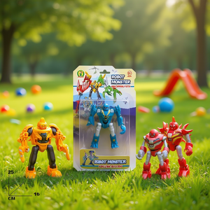 Robot Monster <b>Action</b> <b>Figures</b> 25cm Collectible Cartoon Toy Set for Kids Age 3+ New Plastic Non-Toxic - Product Image 1