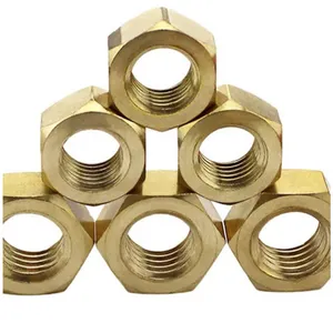 M2.5-M160;1/4 ''-4'' porca de bronze fabricante, cruz embutida especial tampa hexagonal parafuso de porca de latão