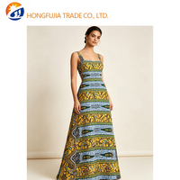 Kain Batik Katun Afrika, Tenun Kardu, Warna Kuning Hijau, Motif Garis Horizontal, Pola Nasional, Kain untuk Jubah, Gaun, Pakaian, Bermotif Cetak