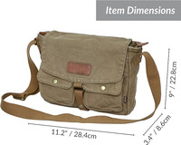 Sac messager en toile personnalisé pour entreprise, sac à bandoulière, sacoche, sac de voyage multi-poches avec fermeture éclair, protection pour ordinateur portable
