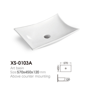 <span class=keywords><strong>Lavabo</strong></span> <span class=keywords><strong>da</strong></span> <span class=keywords><strong>appoggio</strong></span> moderno YIDA bianco fatto a <span class=keywords><strong>mano</strong></span> in ceramica artistica per hotel e ville - Product Image 5