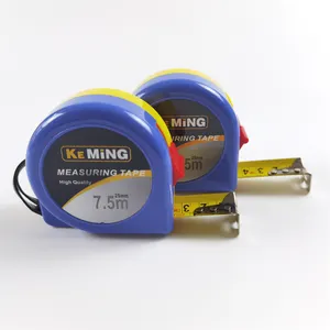 Keming Brand Good Quality Printing Abs Mini Tape Measure With Logo Custom Wholesale Thickened Steel Meter Measuring Tape