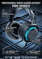 Cuffie Gaming RGB Cablate Over-Ear con Controllo Touch e Audio Surround Hi-Fi per Audiofili