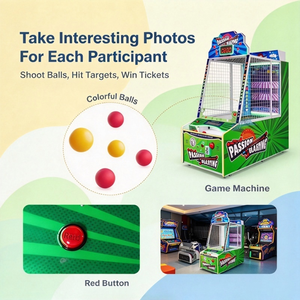 Machine de jeu vidéo à monnayeur de lancer de balles avec récompense par tickets, équipement de centre de divertissement et d'arcade en gros pour enfants EP-BL - Product Image 4