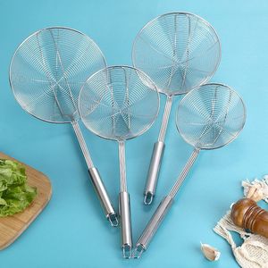 Stainless Steel <b>Strainer</b> Set 4 Sizes Fine <b>Mesh</b> For Noodles Dumplings Frying Hot Pot Kitchen Cooking Tool - Product Image 1