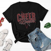 Cheer Leader Personnalisable Bling Strass Fer De Transfert De Chaleur pour T-shirts