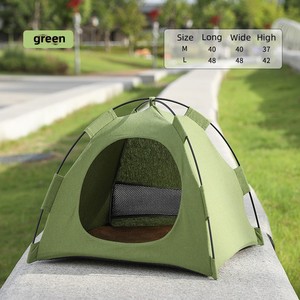 Katlanır taşınabilir kapalı/açık kedi evi kedi kamp çadır kediler ve küçük köpekler için yumuşak ped Pet sevimli mağara yuva köpek evleri - Product Image 5