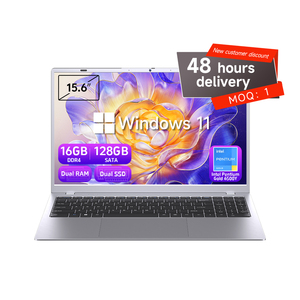 Entrega rápida 15,6 ''Business Laptop Intel 16GB RAM 128GB SSD Intel Pentium <span class=keywords><strong>Gold</strong></span> 6500Y Windows 11 Pro Laptops Brand New - Product Image 1