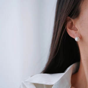 อุปกรณ์ทำเครื่องประดับเงินแท้ S925 สำหรับไข่มุก DIY ลูกปัดกลมขนาด 8-9 มม. รุ่น 22144 ตัวเรือนเปล่าสำหรับต่างหูแฟชั่นเงินแท้ พร้อมลูกปัดขนาด 8-9 มม. รุ่น 22144 - Product Image 4