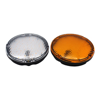Lampe LED anti-collision murale, protection, fonctionnement continu/clignotant, DC12V/24V, lentille jaune/transparente, matériau PC/ABS