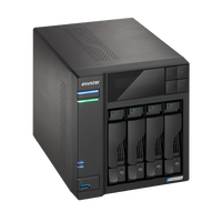 ASUSTOR 4 Bay Home Mini NAS Intel N5105 Quad Core 2 Lan 2.5GbE USB3.2 SATA HDD M.2 NVME SSD penyimpanan Server
