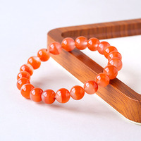 Bracelets en Agate Rouge Naturelle du Sud en Gros, Perles de Bracelets en Agate Rouge du Yunnan de Haute Qualité