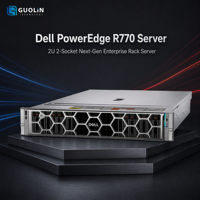 Serveur Dell PowerEdge R770 2U, double processeur Intel Xeon 6, 32 DIMM DDR5, PCIe Gen5 NVMe, serveur haute performance pour l'entraînement d'IA dense