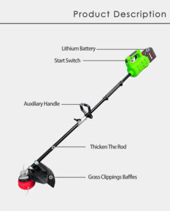 Draadloze Mini-Graafmachine Met Grasmaaier 40V 8000 Rpm Borstelloze Wosai Sneeuwblazer Machine Ventilator Vacuüm Elektrisch Tuingereedschap - Product Image 2