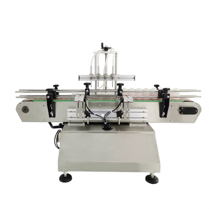 Llenadora de Botellas de Líquido Industrial de Acero Inoxidable, Controlada por PLC, para Café, Miel, Champú, Detergente, Soluciones de Aceite - Product Image 1