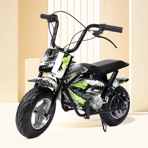 Minimotocicleta Eléctrica de 11 Pulgadas y <span class=keywords><strong>2</strong></span> Ruedas con Luces de Conducción, Scooter Eléctrico Todoterreno con Marco de Motor y Batería - Product Image 1