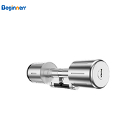Serrure de porte intelligente Euro Smart Cylinder Lock, étanche IP65, clé mécanique de secours, Ttlock, code par empreinte digitale, clavier optionnel.