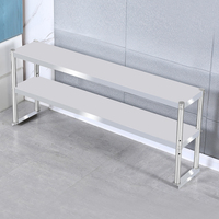 Étagère de table de travail de cuisine moderne en acier inoxydable pour les fournitures de restaurant et d'hôtel