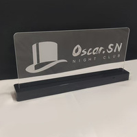 Support d'affichage LED en acrylique personnalisé pour numéros de table de mariage et de Noël avec batterie rechargeable et base en plastique