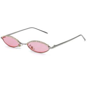 Doisyer <span class=keywords><strong>2020</strong></span><span class=keywords><strong>แว่น</strong></span>ตา<span class=keywords><strong>กันแดด</strong></span>ทรงตาแมวทรงรีขนาดเล็กสำหรับผู้หญิงหรูหรา, กรอบโลหะทรงรีเลนส์โพลาไรซ์ประดับเพชรและเพชรสีทอง - Product Image 6