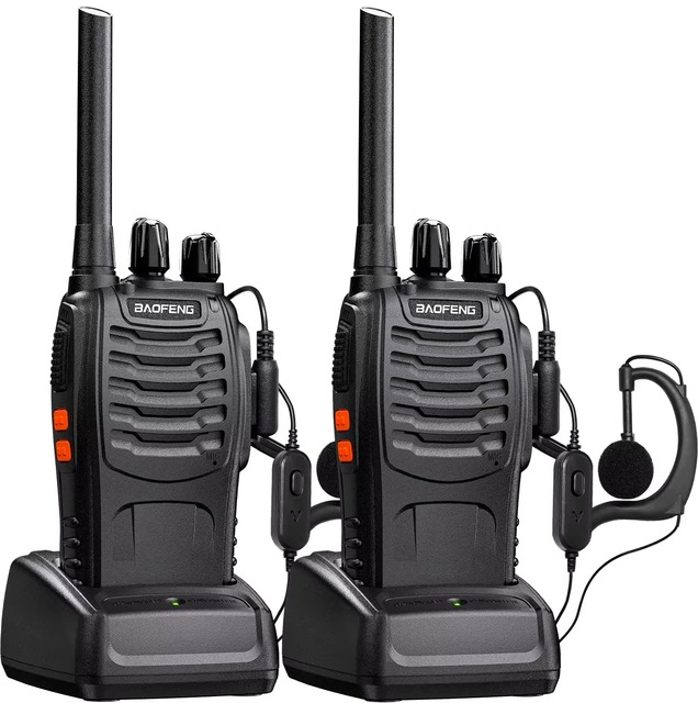 Baofeng Pair BF-888S Walkie Talkie 5W UHF 400-470MHz Handheld Two Way Radio VOX 16CH Portable Radio for Outdoor Construction Use