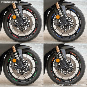 Autocollant de Jante de Moto Étanche, Bande de Roue 17 Pouces pour Honda Yamaha <span class=keywords><strong>Suzuki</strong></span>, Accessoire Universel - Product Image 2