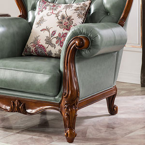 أثاث خشبي كلاسيكي راقي مخصص للفندق أثاث منحوت على الطراز الأوروبي 1 + 2 + 3 طقم - Product Image 3