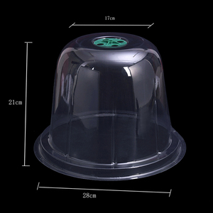 Durable Plastic Gardening <strong>Pot</strong> Container Clear Plant Nursery <strong>Pots</strong> with Humidity Dome for Seedlings <strong>Vegetables</strong> Succulents Cuttings - Product Image 5