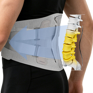 Corsetto Ortopedico di Supporto Lombare per Schiena e Colonna Vertebrale, per Uomini e Donne, con Fascia di Supporto per Vita e Addome, Imbottitura Lombare, Ideale per Palestra - Product Image 4