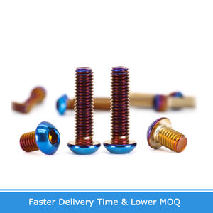 Tornillo de Acero Inoxidable 304 ISO7380 M3-M8, Tornillo de Cabeza de Botón Hexagonal de Colores para Bicicleta, Piezas de Motocicleta, Fabricante de Tornillos - Product Image 2