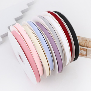 Nine Clouds Ribbed Ribbon 1.2cm Grosgrain Polyester Solid Color For DIY Bow Clothing Accessories - Product Image 2