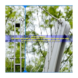 2.0mm 7x7 Construction tissée de filet de sécurité de câble métallique d'acier inoxydable avec l'ouverture hexagonale de 50mm pour la fenêtre/échafaudage - Product Image 4