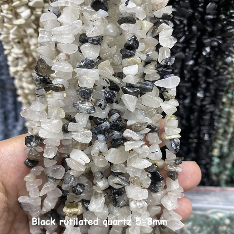 Black rutilated quartz