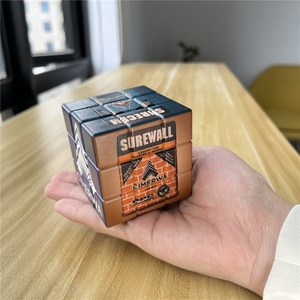 Diseño personalizado UV impreso promocional niños novedad juguete educativo 3x3x3 <span class=keywords><strong>cubo</strong></span> <span class=keywords><strong>de</strong></span> plástico mágico rompecabezas - Product Image 2
