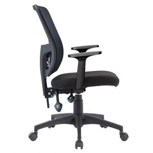 Silla de oficina giratoria negra de alta calidad Kabel, chaise con respaldo medio y malla, diseño de tela de estilo moderno - Product Image 4