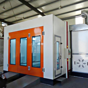 Système d'éclairage à DEL de taille personnalisée Chauffage électrique automobile Cabines de peinture en aérosol avec four de cuisson automatique à vendre - Product Image 6