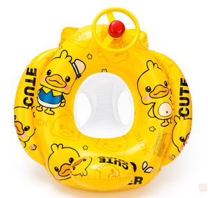 <span class=keywords><strong>Flotador</strong></span> para asiento de <span class=keywords><strong>piscina</strong></span> de bebé, tubo inflable para niño pequeño, anillo de natación con volante y <span class=keywords><strong>patito</strong></span>, patrón de niebla de dinosaurio - Product Image 1