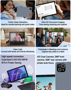 Meilleur prix Tablette Android 10,1 pouces avec 4 Go + 64 Go de stockage, processeur Quad Core RK3562, Wi-Fi 5G, tablette PC Android professionnelle avec clavier - Product Image 6