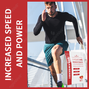 Aeglewell Creatina Monoidrato Micronizzata Premium 250g Gusto Fragola 100% Pura per Recupero Muscolare e Aumento della Forza - Product Image 4