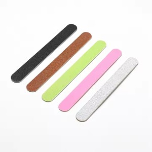 Custom Logo 2 Way <b>Nail</b> Buffer <b>File</b> Sandpaper Sponge Emery Board for Manicure - Product Image 5