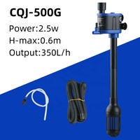 SUNSUN CQJ 500G Pompe à oxygène pour aquarium multifonction submersible 3-en-1, filtration de l'eau, haute efficacité, certifiée CE