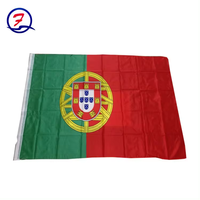 Vente en gros 3x5 pieds Sérigraphie Polyester Pays Portugal Drapeau
