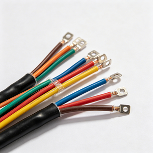 Adaptateur de connecteur en nylon isolé en PVC personnalisé, conducteurs en cuivre, faisceau de câblage électrique automobile multicolores - Product Image 1
