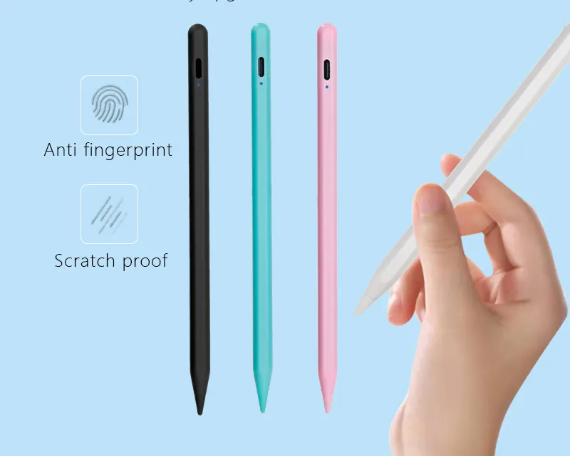 Palm ret akıllı dokunmatik ekran iPad için Apple için çizim tableti aktif Stylus Tilt kalemler manyetik Stylus kalem