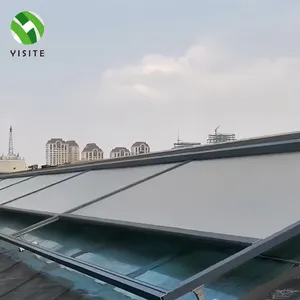 YST 공장 특허 디자인 야외 지붕 장식 햇빛 방 유리실 차양 단열 지퍼 방풍 롤러 블라인드