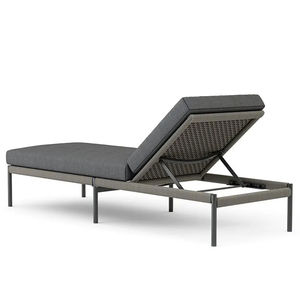 Patio extérieur meubles de <span class=keywords><strong>jardin</strong></span> <span class=keywords><strong>coussins</strong></span> confortables dossier réglable chaise longue en aluminium <span class=keywords><strong>piscine</strong></span> plage décontracté chaise longue - Product Image 1