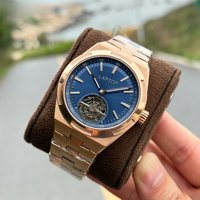 Montre automatique mécanique de luxe pour homme, nouvelle marque haut de gamme, 26 ans d'expérience, boîtier en acier inoxydable or rose, tourbillon, sport et affaires