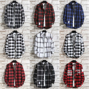 Chemise à carreaux IStapromo pour hommes, manches longues, style coréen, coupe ample, tendance et élégante, grande taille, chemise d'étudiant, nouvelle chemise pour hommes - Product Image 2