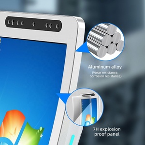 Kiosco de Pantalla Táctil Curva Capacitiva R1500 de Montaje en Pared, Caja Registradora, Escáner de Códigos, Máquina de Pago Electrónico para Banco - Product Image 4