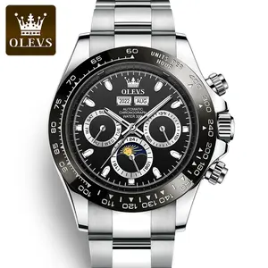 OLEVS 6654 Automatic Men Sport Casual Watches Tourbillon Mens Wrist OEM Custom Fashion Classic Waterproof Watch